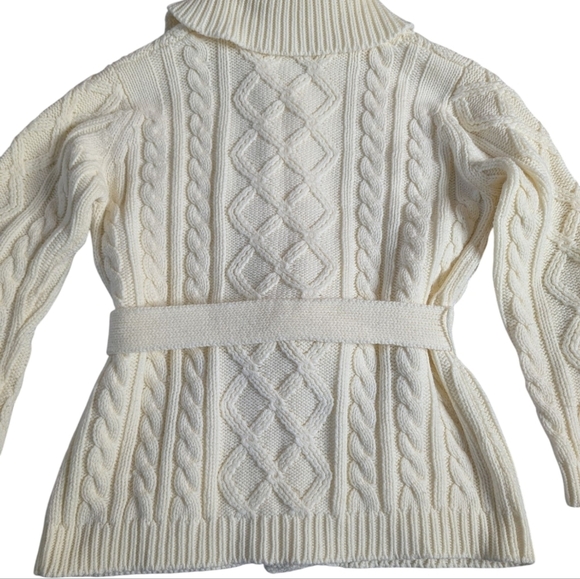 Mantessa vintage fisherman button down cardigan sz M - Picture 5 of 7